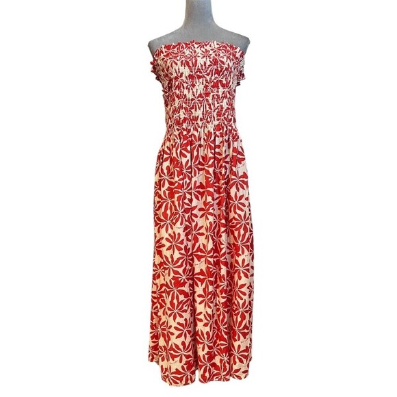 H&M Dresses & Skirts - H&M Floral Maxi Smocked Dress 2XL Tropical Summer Resort Vacation Beach
